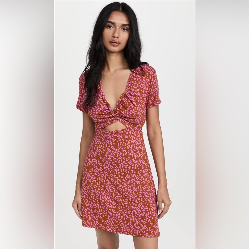 Free People | Women's Marsaille Mini Dress - Rust Combo - Picture 2 of 8